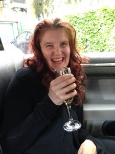Hazima in the limo